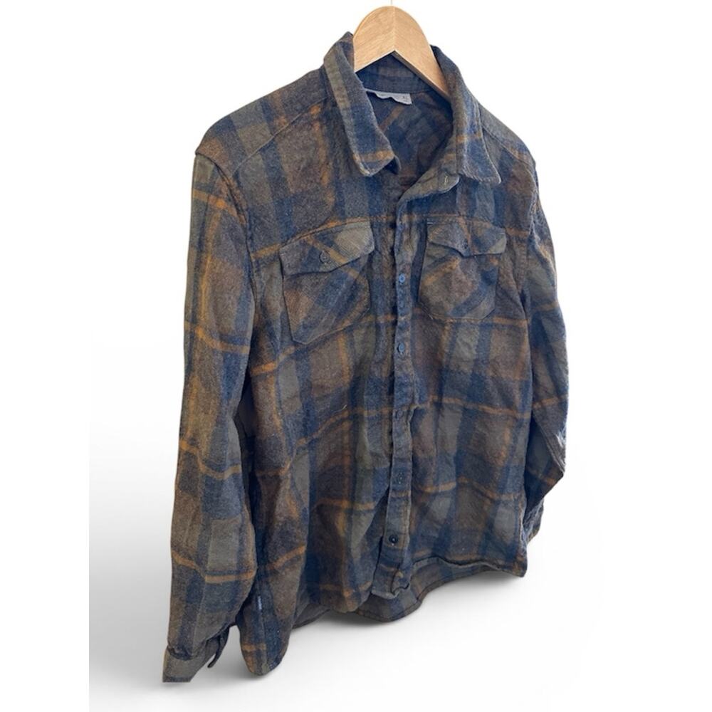 Icebreaker Blue Brown Plaid Lightweight Shirt Mens Size XL